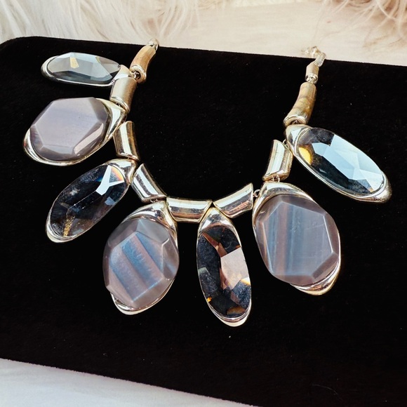 Robert Lee Morris RLM Soho Vintage Silvertone Weighted Necklace